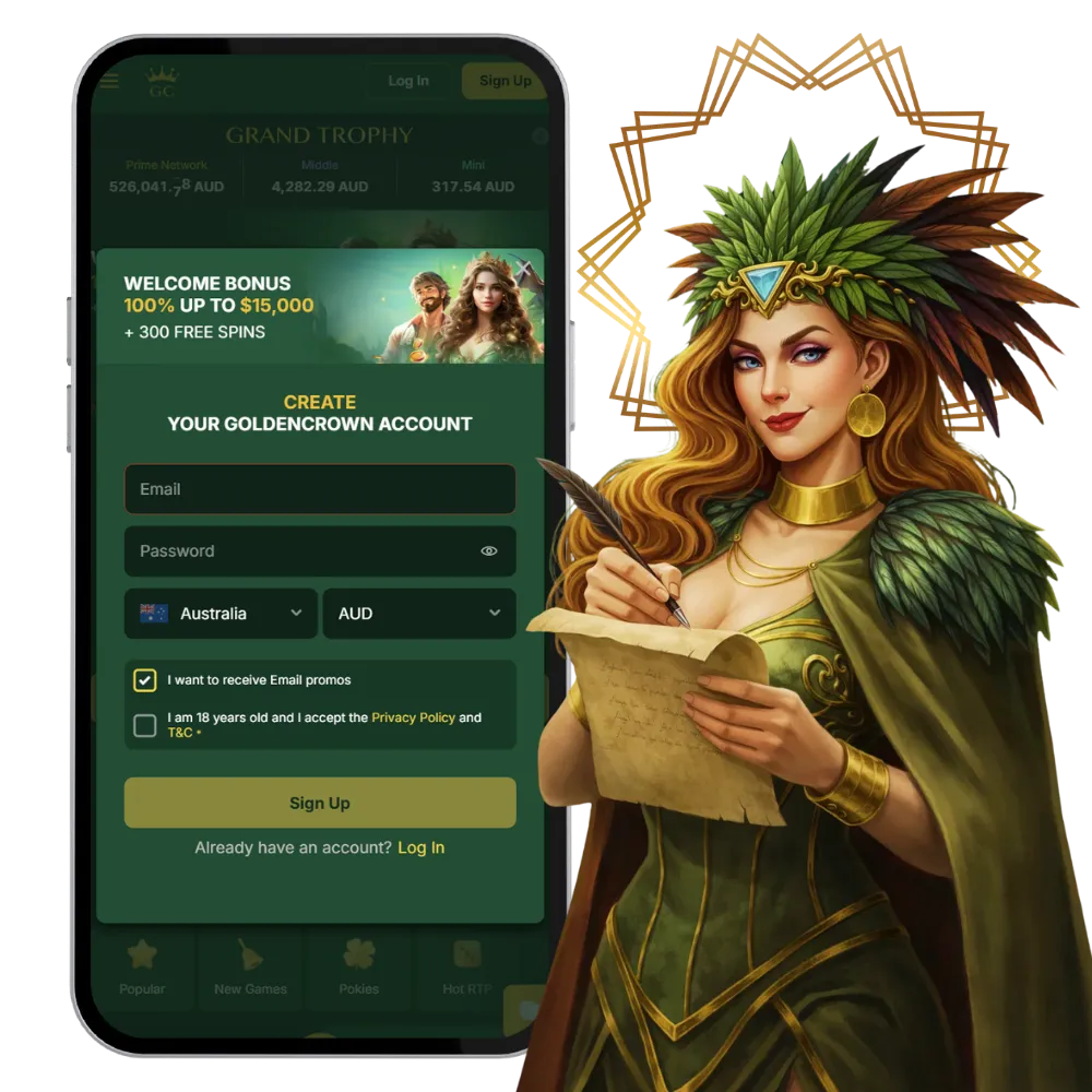 Golden Crown Casino Sign Up